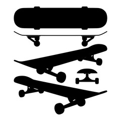 Skateboard Vector. Illustration Isolated On White Background. A Vector Illustration Of Skate Board.