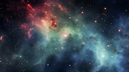 Naklejka premium Nebula and star cluster illustrating convection zones with animated depiction of fluid dynamics and cosmic vibrancy in space.