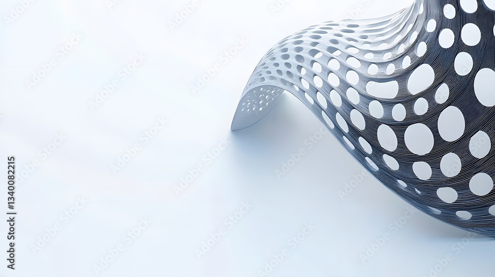 Poster intricate and dynamic abstract composition featuring carbon fiber like forms creating high performan