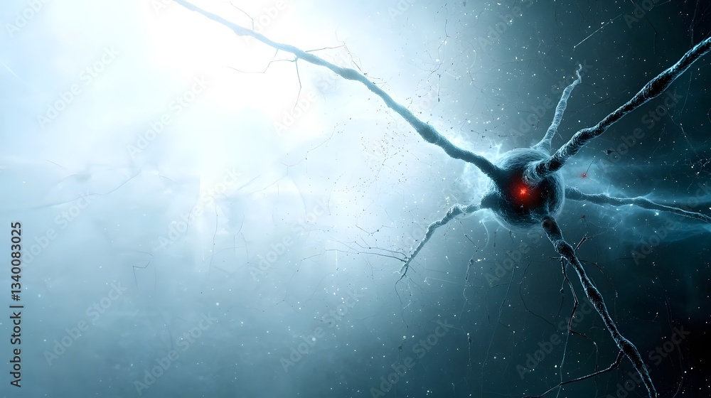 Poster Mesmerizing visualization of the strange and captivating energy signatures detected in the vast mysterious expanse of deep space