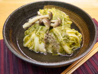ロール白菜　カット