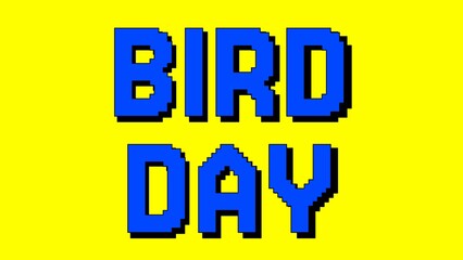 bird day background illustration animation