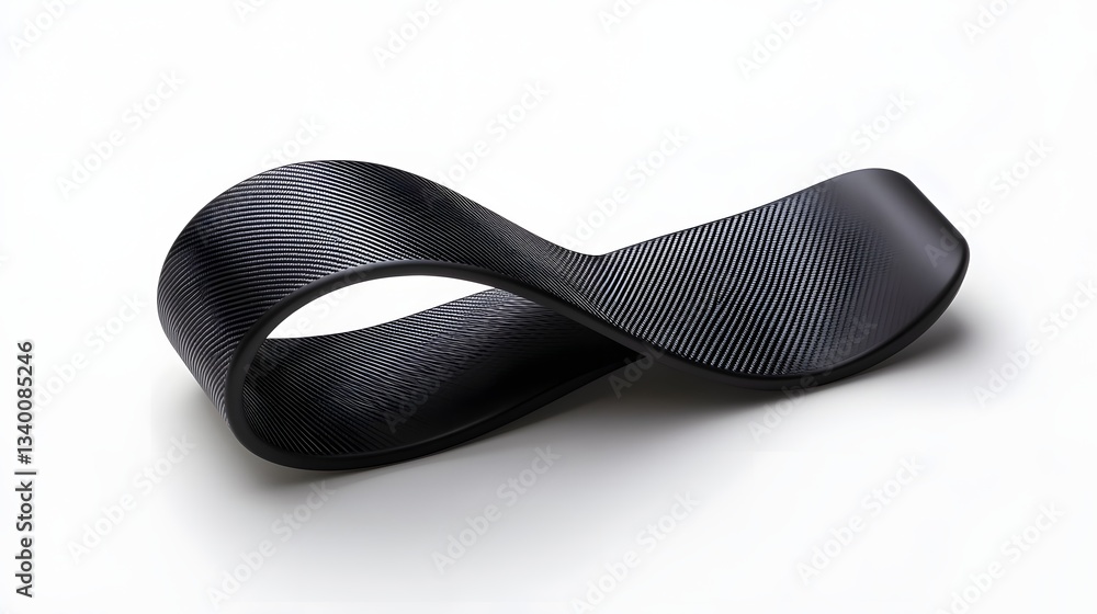 Poster sleek and dynamic carbon fiber material sculpted into a futuristic shape showcasing its versatility 