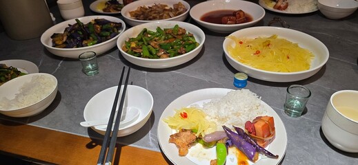 food in the restaurant