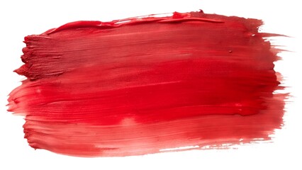 red watercolor brush strokes isolated on white background