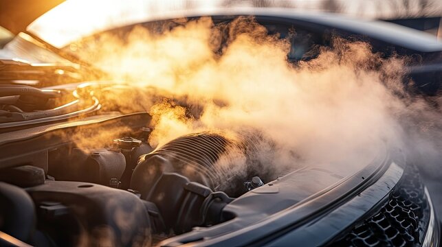 A car experiencing rough idling due to worn-out engine mounts