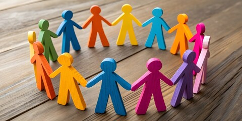 A diverse group of individuals united in inclusive business values.