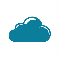 cloud icon logo with vector illustration