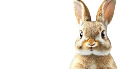 Obraz premium A rabbit is laying on a table with a bunch of eggs