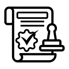lawyer Line Icon
