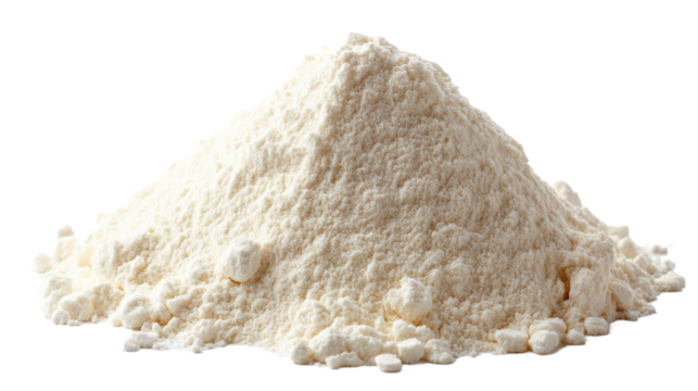 A large pile of white powdered sugar