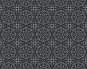Oriental ethnic seamless repeatable pattern traditional geometric lines stripes background Design