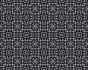 Oriental ethnic seamless repeatable pattern traditional geometric lines stripes background Design