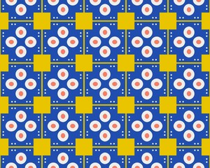 Obraz premium Oriental ethnic seamless repeatable pattern traditional geometric lines stripes background Design