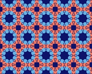 Oriental ethnic seamless repeatable pattern traditional geometric lines stripes background Design