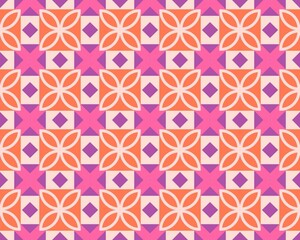 Oriental ethnic seamless repeatable pattern traditional geometric lines stripes background Design