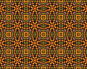 Oriental ethnic geometric seamless Tile pattern made with various traditional elements style design