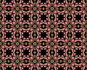 Oriental ethnic geometric seamless Tile pattern made with various traditional elements style design