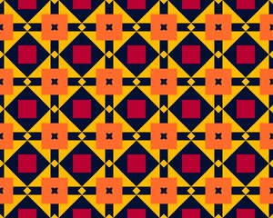 Oriental ethnic geometric seamless Tile pattern made with various traditional elements style design
