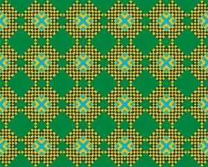 Oriental ethnic geometric seamless Tile pattern made with various traditional elements style design