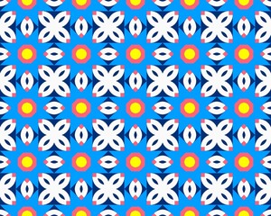 Oriental ethnic geometric seamless Tile pattern made with various traditional elements style design