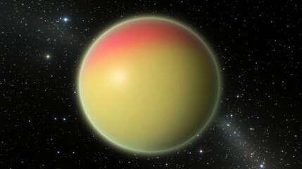 A Colorful Alien Planet Surrounded By Countless Distant Stars