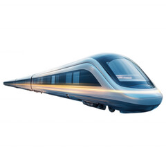 Fototapeta premium Futuristic High-Speed Bullet Train with Sleek Aerodynamic Design