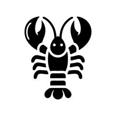 Minimalist Lobster Icon Design