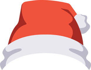 Santa hat festive costume vector illustration