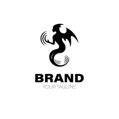 Obraz premium Banshee Logo. Banshee Logo Design. Banshee Logo Brand. Banshee Logo Vector Design Isolated on White Background