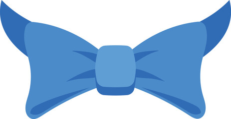 Blue Christmas necktie bow vector illustration