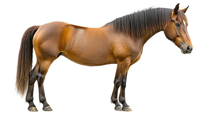 Fototapeta premium A horse with brown fur