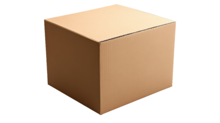 A cardboard box with a white border