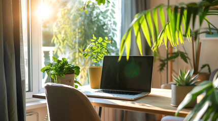 Minimalist Home Office Setup with a Sleek Design