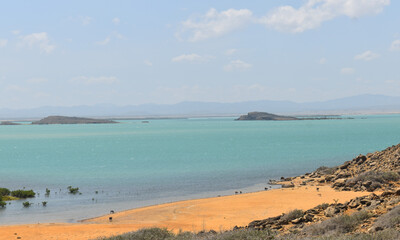 paisajes de la alta guajira, mas exactamente en un lugar llamado bahia hondita, lugar desertico, donde muy poco llueve, en la parte mas al norte de suramerica..