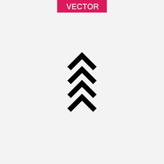 Arrow chevron icon, vector flat black trendy style illustration for web and app..eps