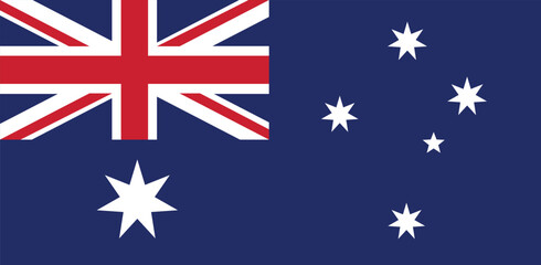 National flag of Australia vector image