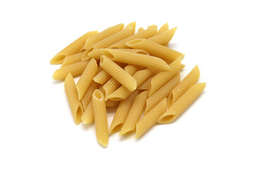 penne isolated on white background