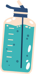 Drink water shaker bottle vector illustration