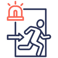 Emergency Exit Icon