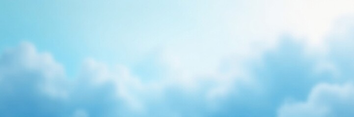Fototapeta premium Soft pastel light blue abstract background with blurred cloud-like shapes and gentle gradients, cloud, pastel