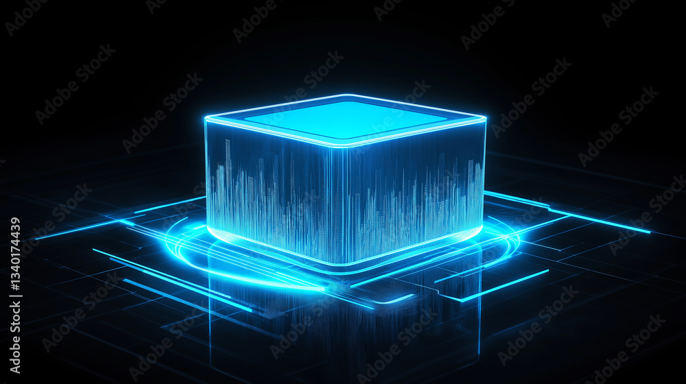 Poster abstract futuristic technology background. wireless network and connection technology concept. techn