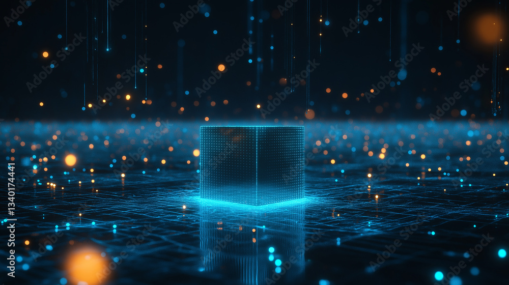 Poster abstract futuristic technology background. wireless network and connection technology concept. techn