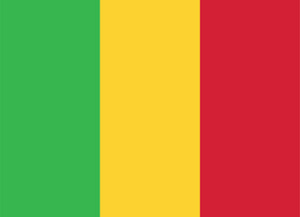 National flag of Mali vector image