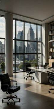 Fototapeta interior of modern office building