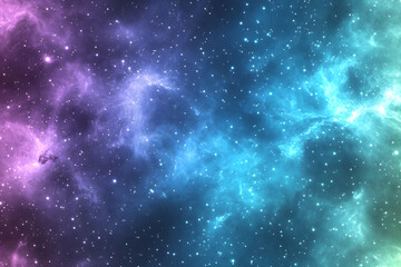 Fototapeta premium Cosmic Nebula: Stars Shine Brightly in Space