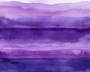 Selbstklebende Fototapeten Elegant purple watercolor splash, blending shades of violet and lavender into a smooth gradient. © Tom