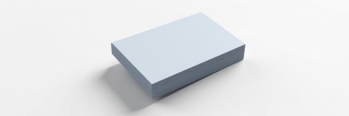 Professional Floating Business Card Mockup Isolated on White Background, promo, marketing materials