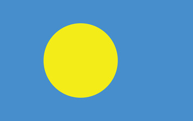 National flag of Palau vector image
