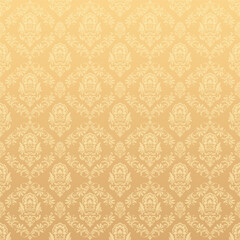 Elegant Seamless Damask Pattern – Vintage Ornamental Floral Background for Luxury Design and Home Decor